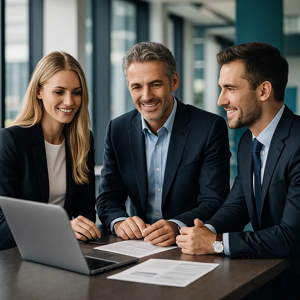 B2B Vertriebsberatung – Strategiegespräch im Industrieumfeld